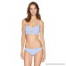 Nanette Lepore Women's Button Front Bralette Bikini Swimsuit Top Azul B07CP27VB1